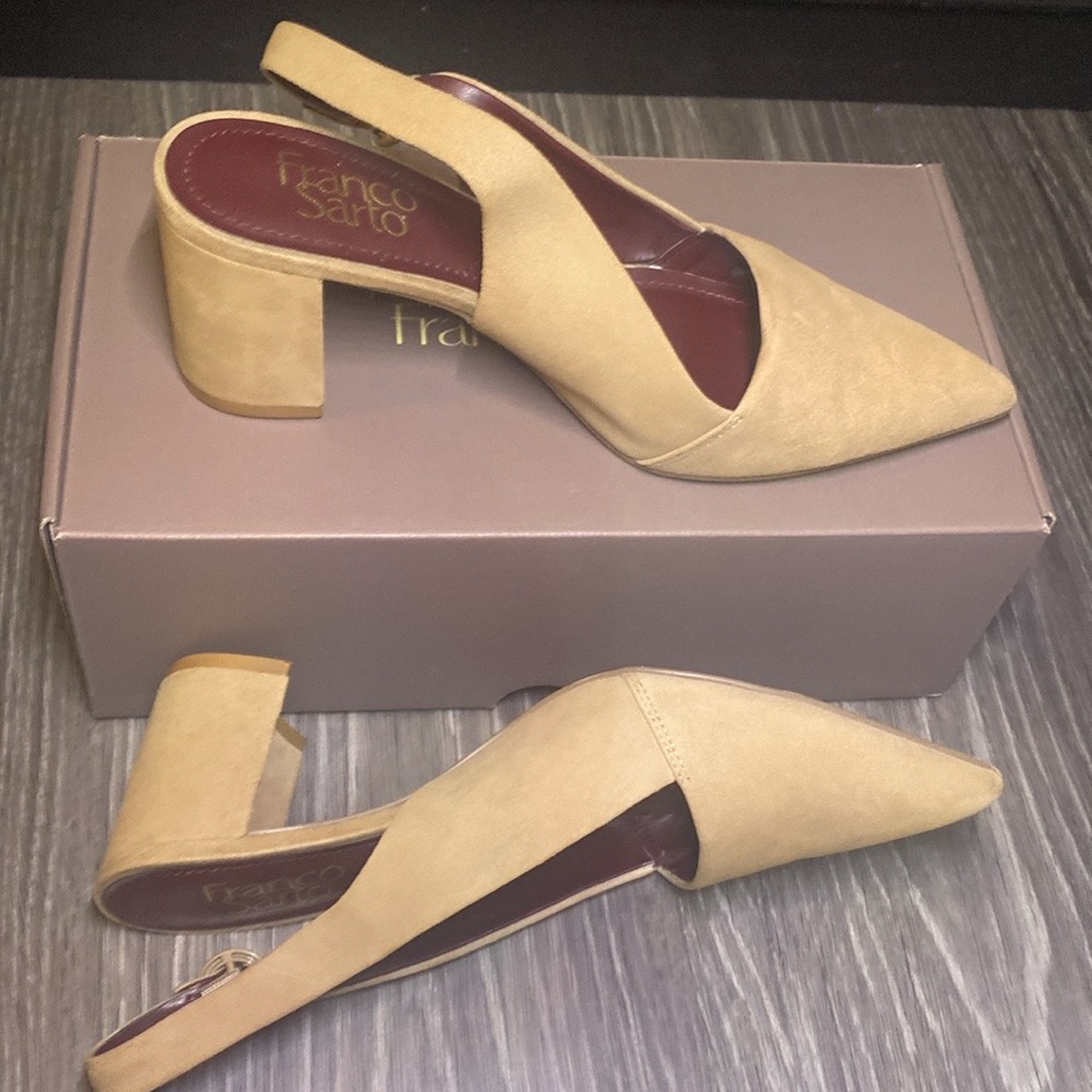 Franco Sarto sling back heels